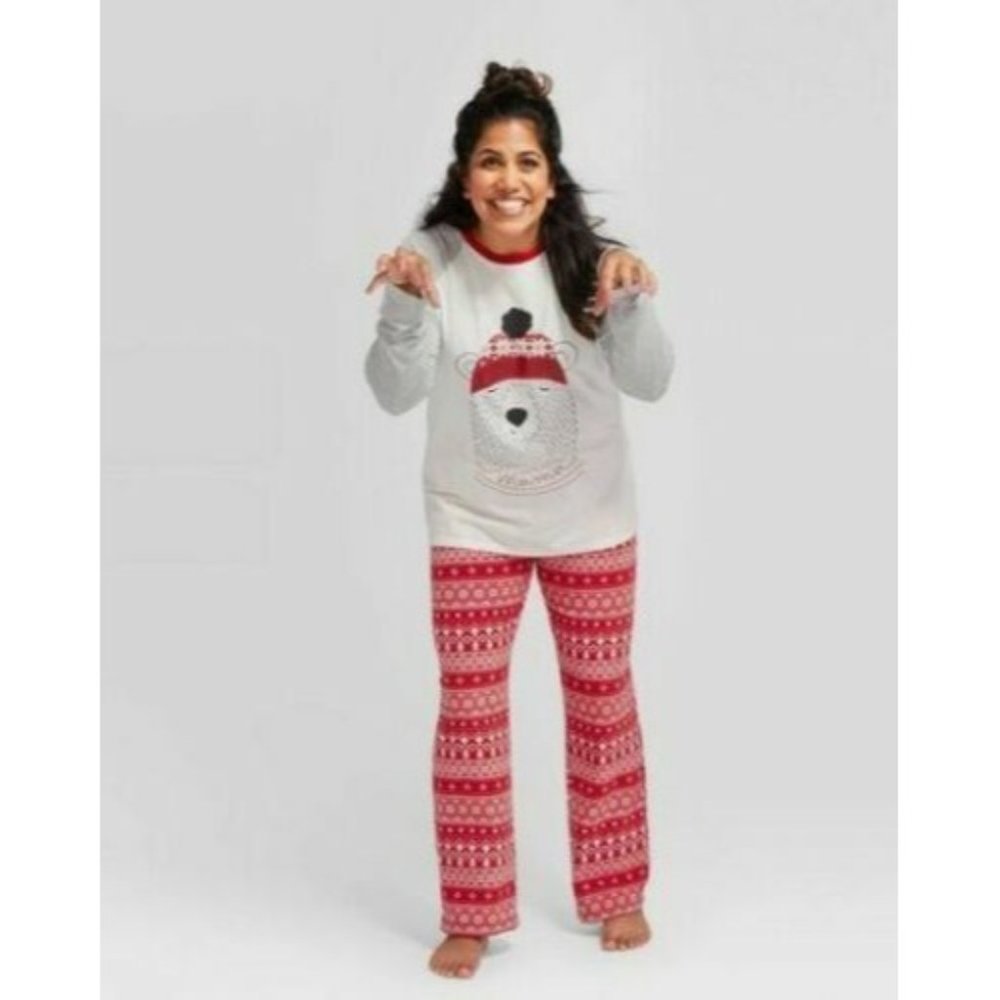 Bear Pajama Set, Plus Size 2XL, Bear Pajama, Womens Wondershop Holiday "Mama"